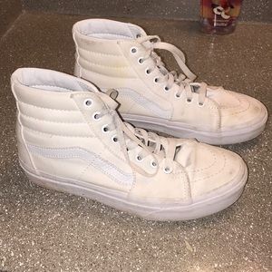 White Hightop Vans